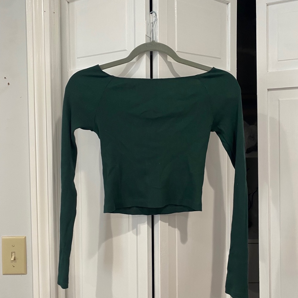 Brandy Melville green crop top